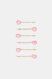 Gem Heart Bobby Pins  Multi  hi-res