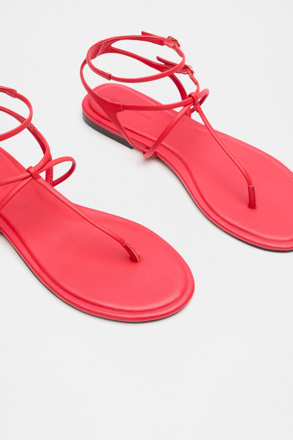 Jamie T Bar Sandal  Electric Crimson