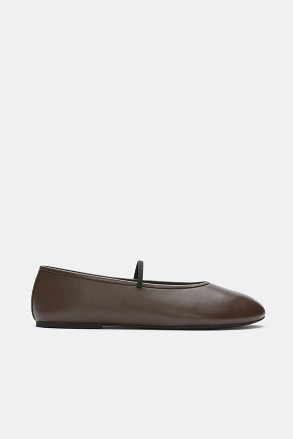 Ariel Ballet Flat  Chocolate  hi-res