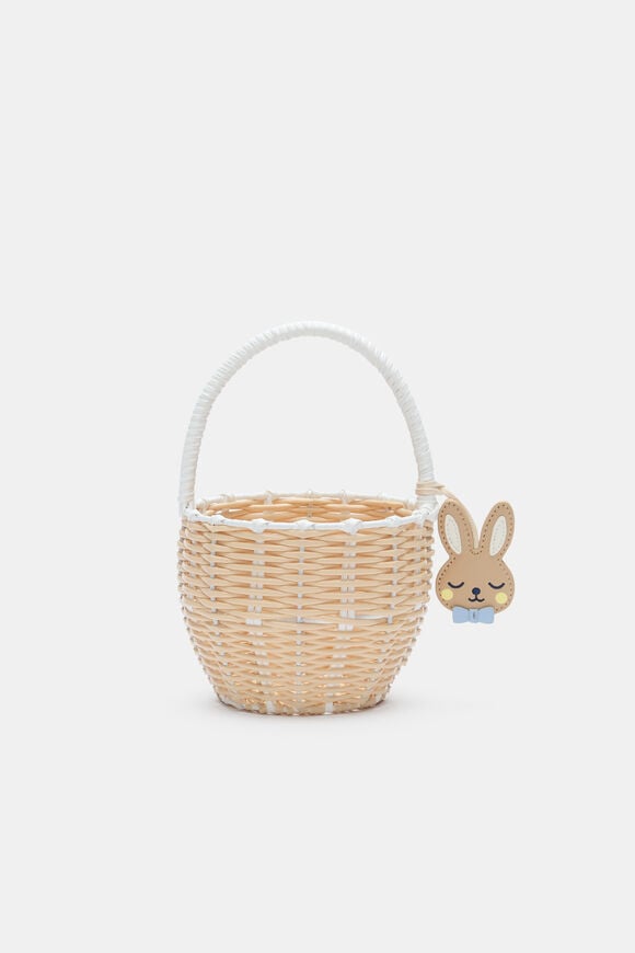 Woven Bunny Basket  Milk Tea  hi-res