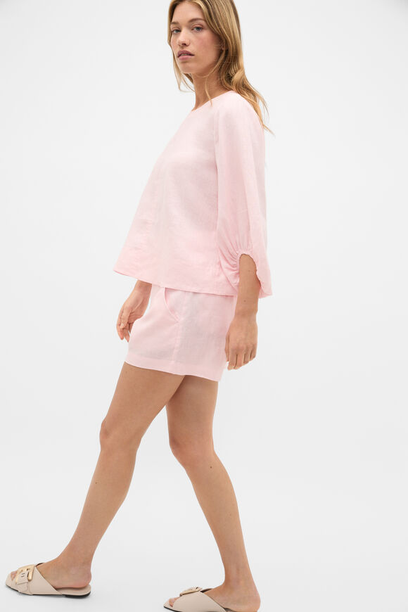 Core Linen Waisted Short  Pale Blossom  hi-res