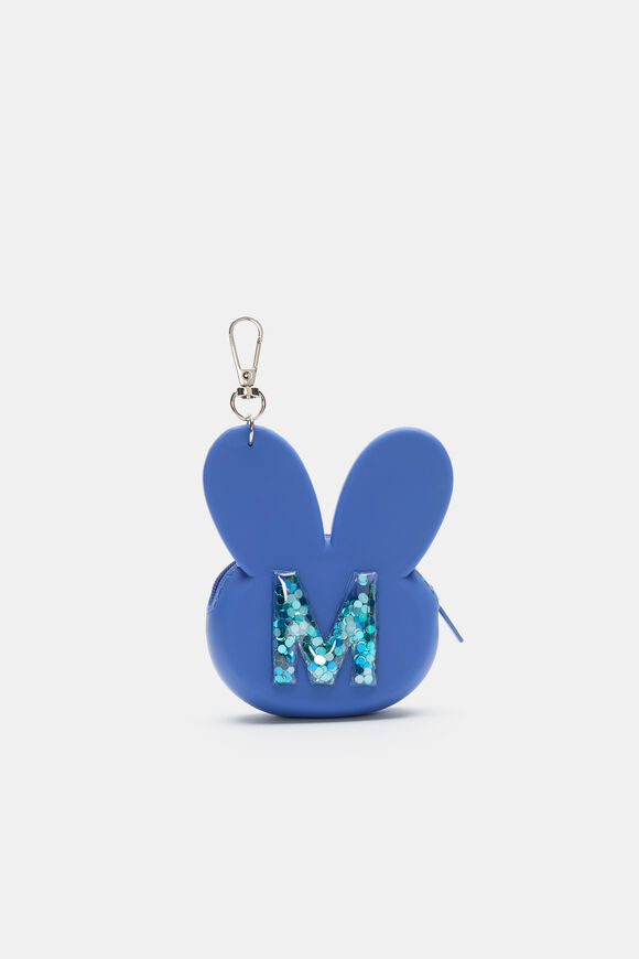 Bunny Silicone Initial Keyring  M  hi-res