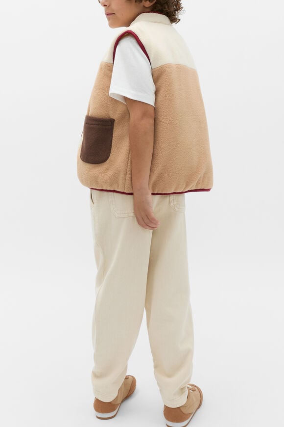 Polar Fleece Reversible Vest  Moonstone  hi-res