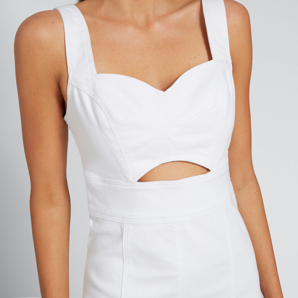 Peek-A-Boo Denim Dress  1