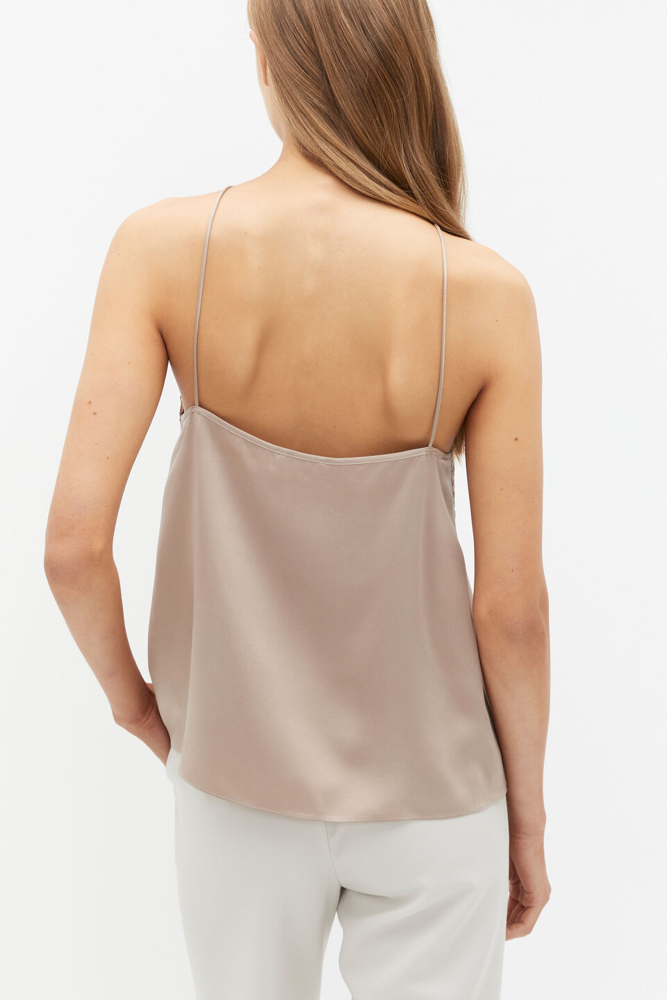 Silk Lace Camisole  Cookie