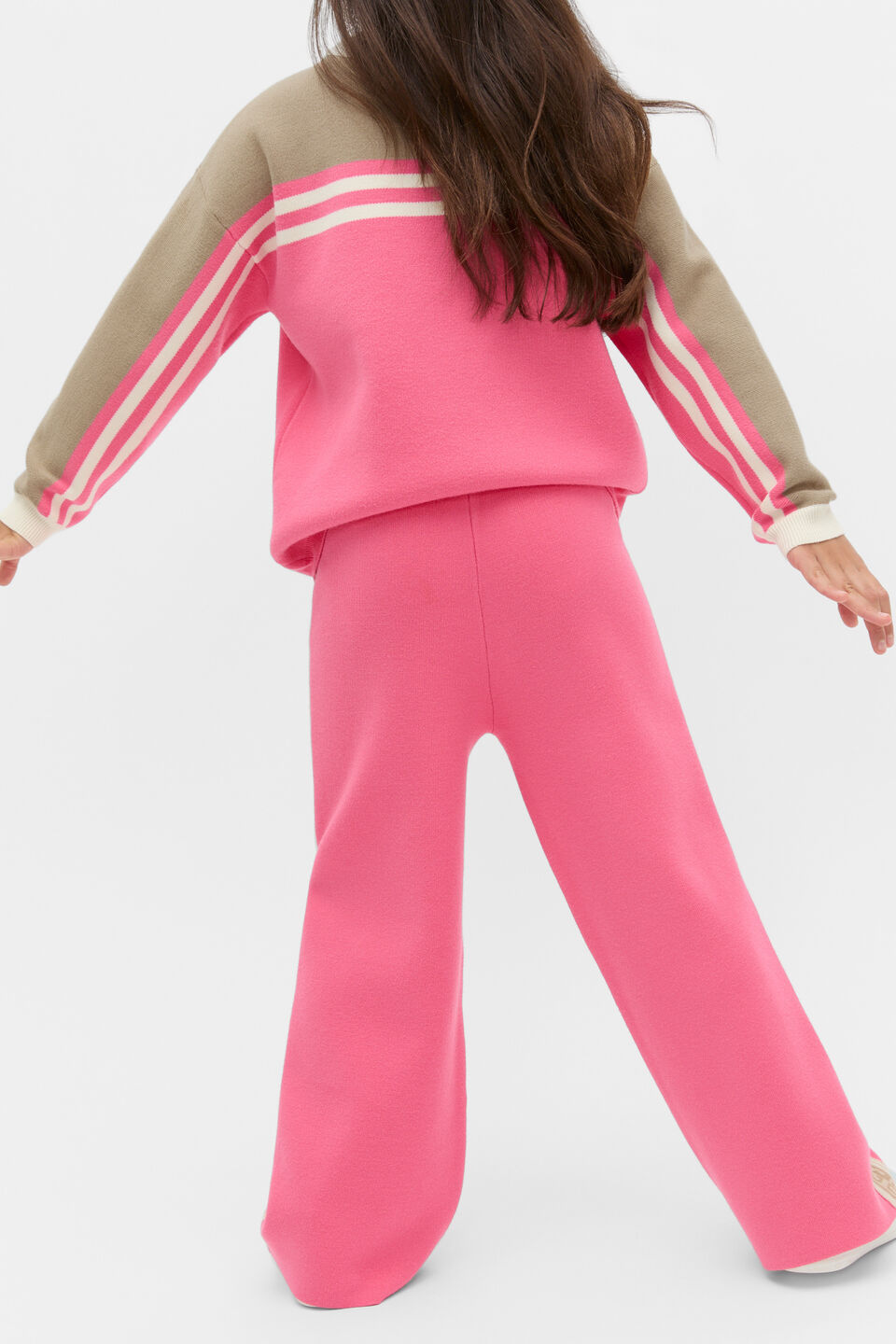 MD Side Stripe Knit Pant  Bubblegum Pink