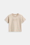 Core Stripe Logo Tee  Milk Tea  hi-res