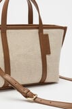 Trim Detail Mini Tote  Deep Tan  hi-res