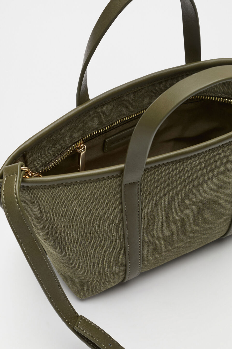 Trim Detail Mini Tote  Olive Leaf
