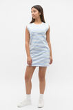 Stripe Logo Dress  Bright Sky  hi-res