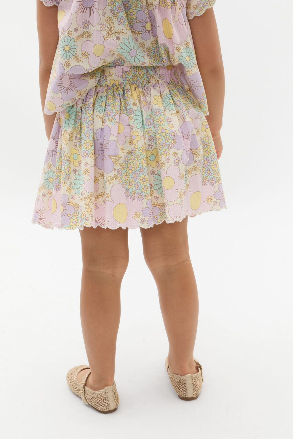 Floral Skirt  Vintage Cream