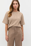 Textured Longline Boxy Tee  Nutmeg Twist  hi-res