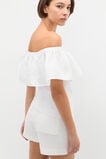 Off Shoulder Ruffle Top  Whisper White  hi-res