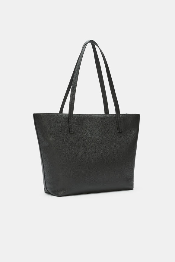 Leather Everyday Tote  Black  hi-res