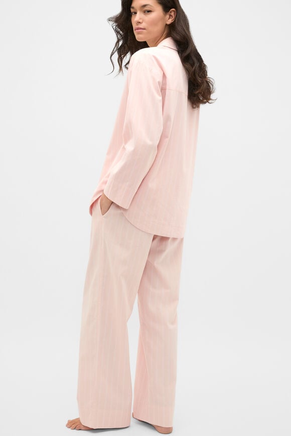 Flannelette Shirt and Pant PJ Set  Blossom Stripe  hi-res