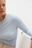 Jersey Long Sleeve Top  Ice Blue  hi-res