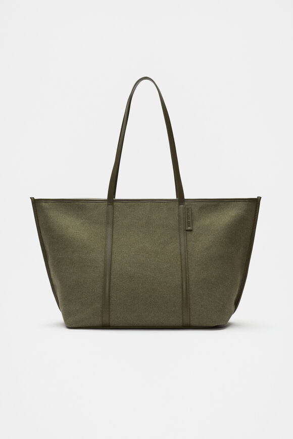Trim Detail Tote  Olive Leaf  hi-res