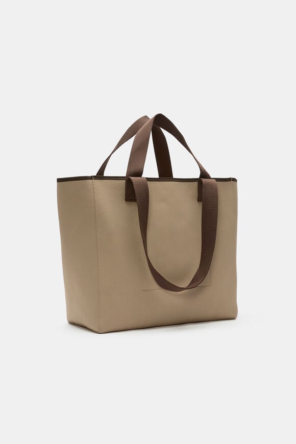 Seed Logo Knit Tote  Sandstone  hi-res