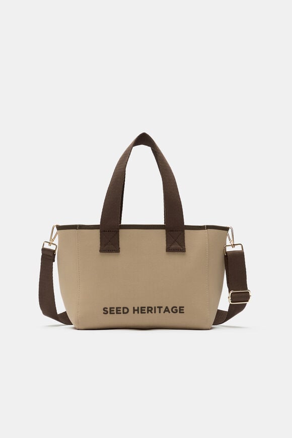 Seed Logo Knit Mini Tote  Sandstone  hi-res