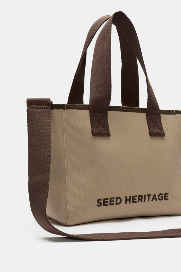 Seed Logo Knit Mini Tote  Sandstone  hi-res
