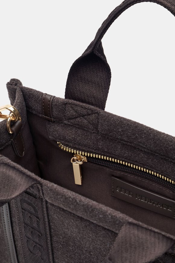 Felt Mini Tote  Coffee Bean  hi-res