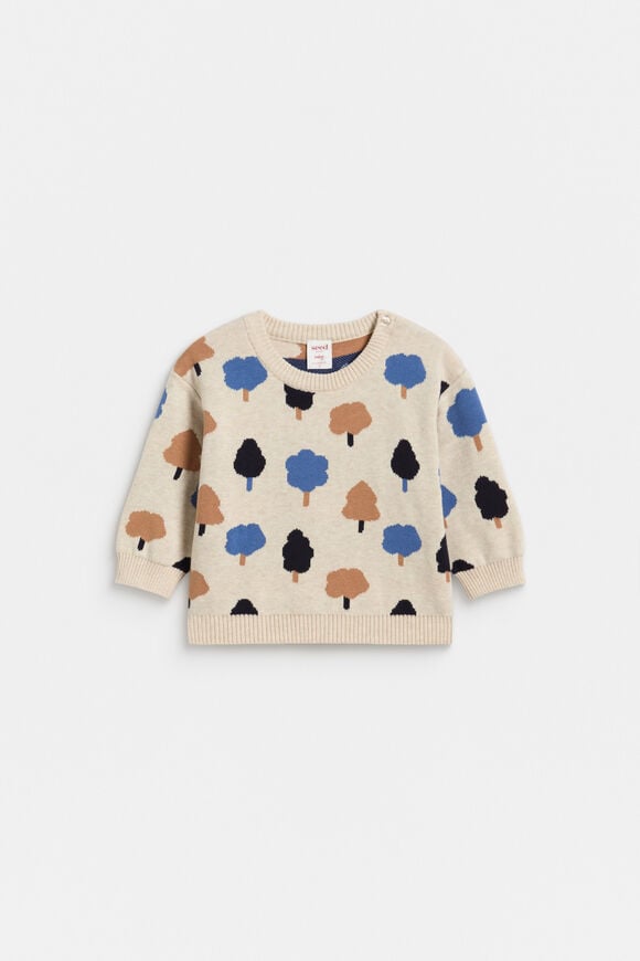 Trees Knit Sweater  Oat Marle  hi-res