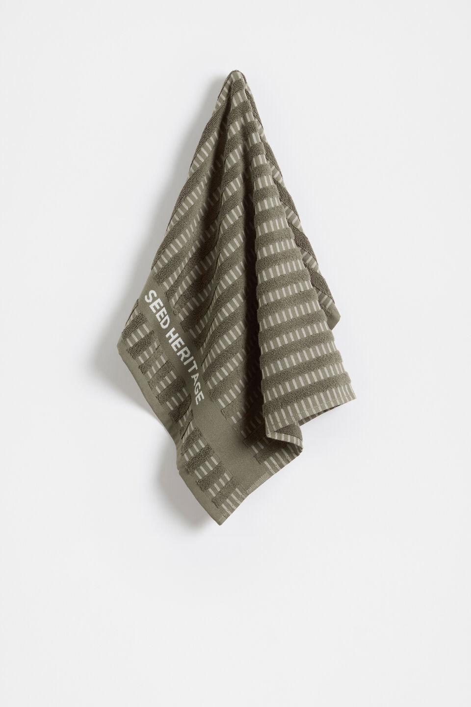 Textured Tea Towel  Olive Leaf