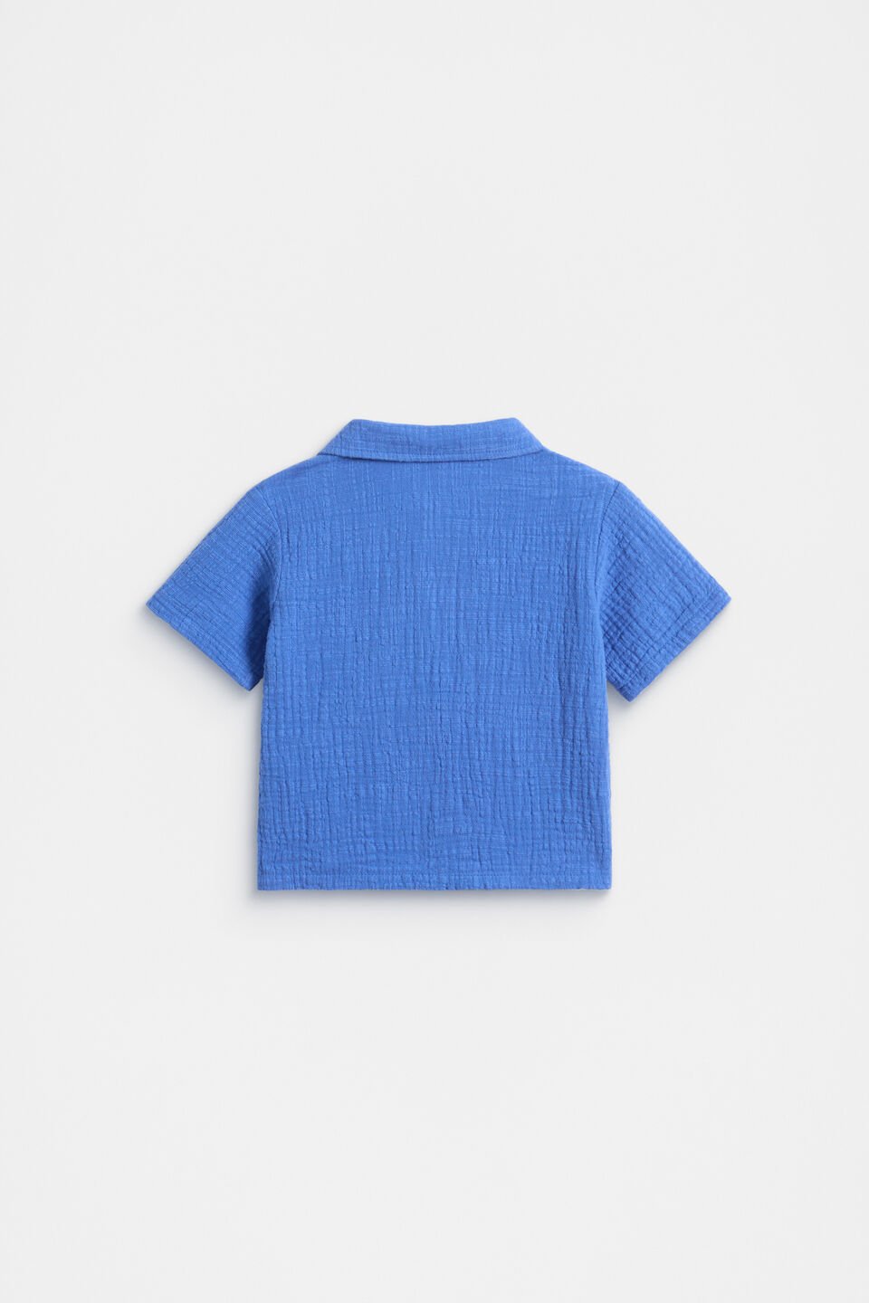 Textured Shirt  Azure Blue