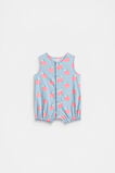 Chambray Apple Romper  Multi  hi-res