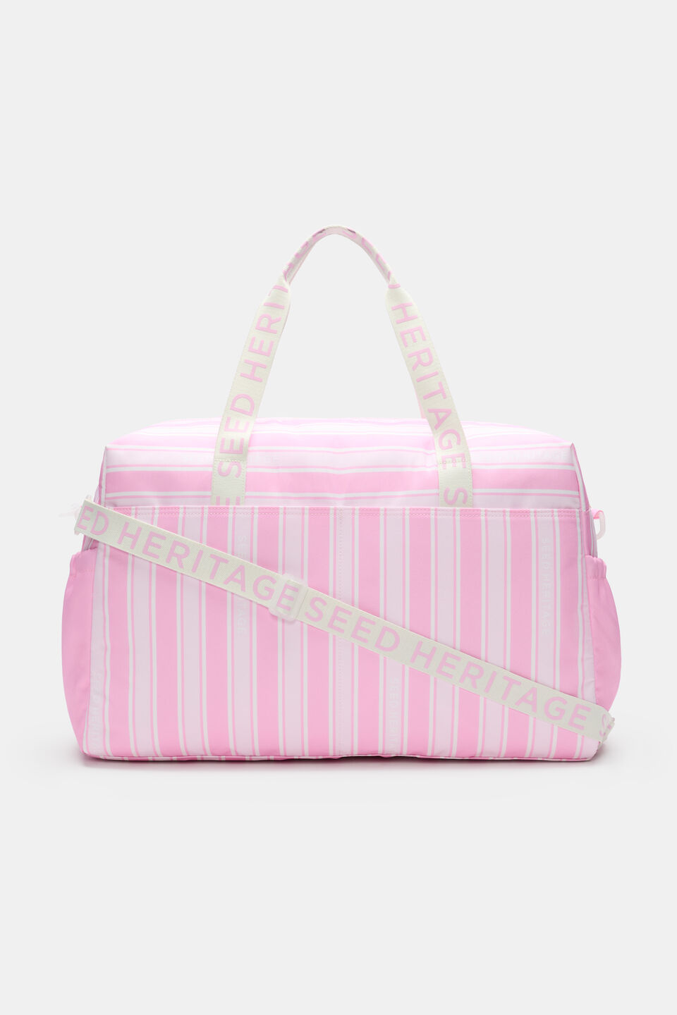 Stripe Weekender Bag  Pink Multi