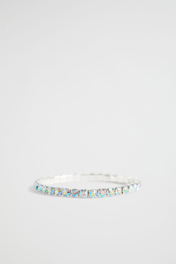 Diamante Stretch Bracelet  Iridescent  hi-res