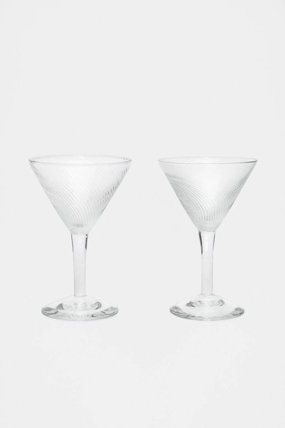 Selene Martini Glass Set of 2  Clear