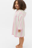 Swim Zip Poncho  Pink Lemonade Stripe  hi-res