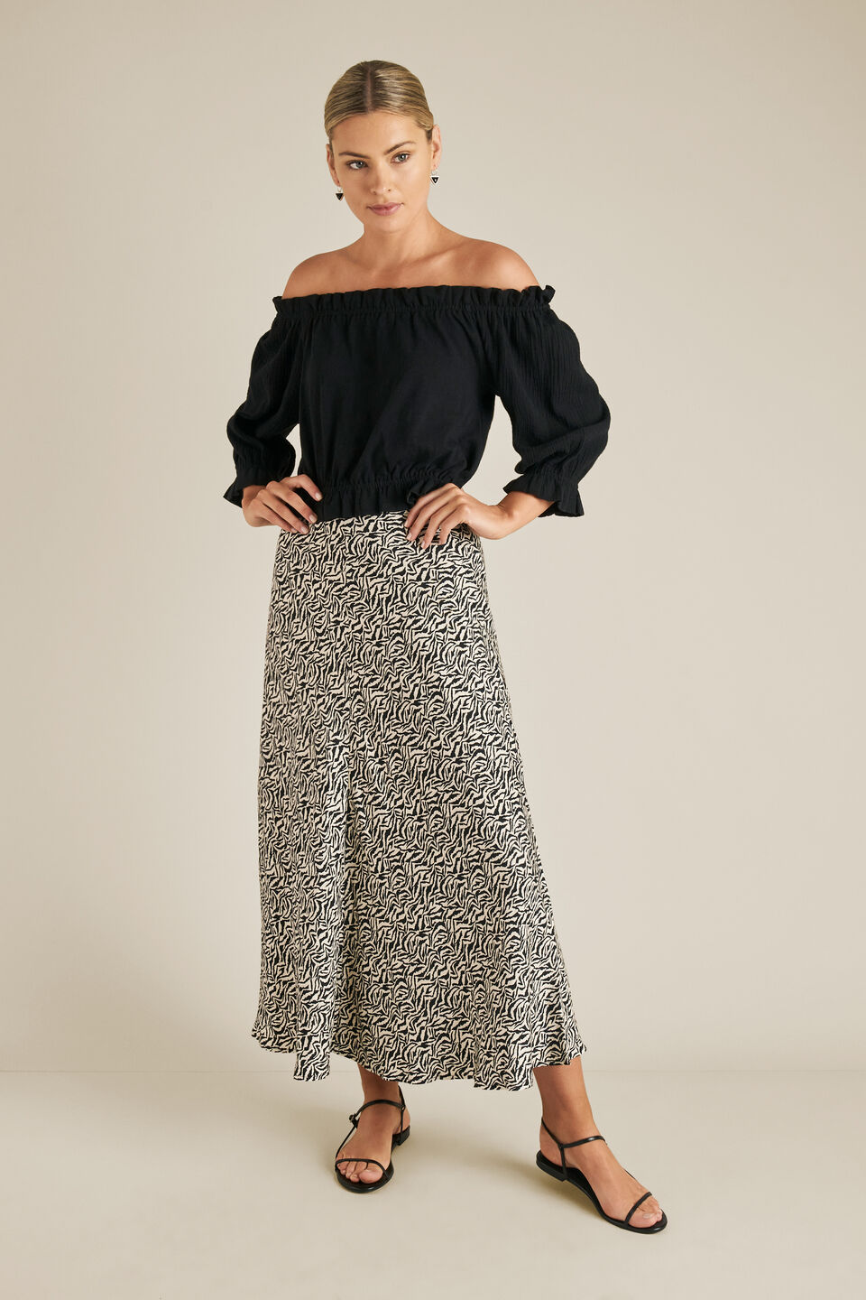 Off Shoulder Top  Black