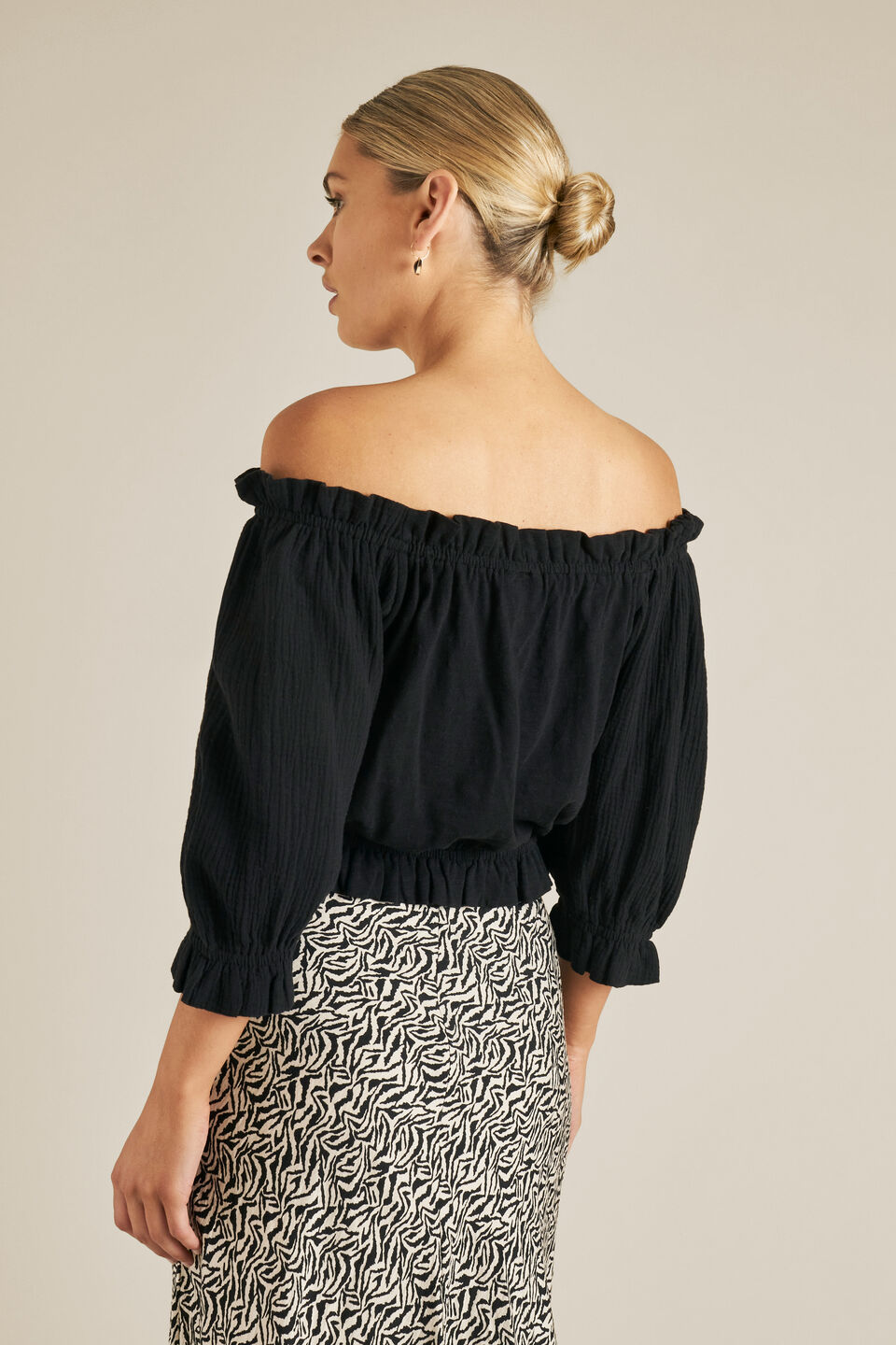 Off Shoulder Top  Black
