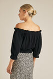 Off Shoulder Top  Black  hi-res