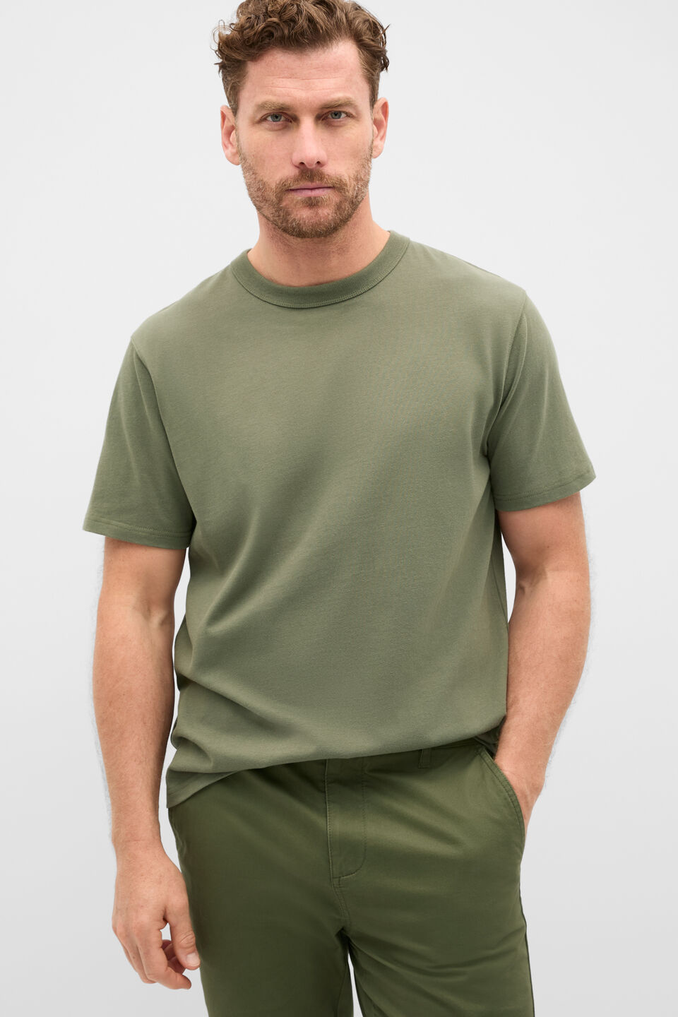 Crew Tee  Olive