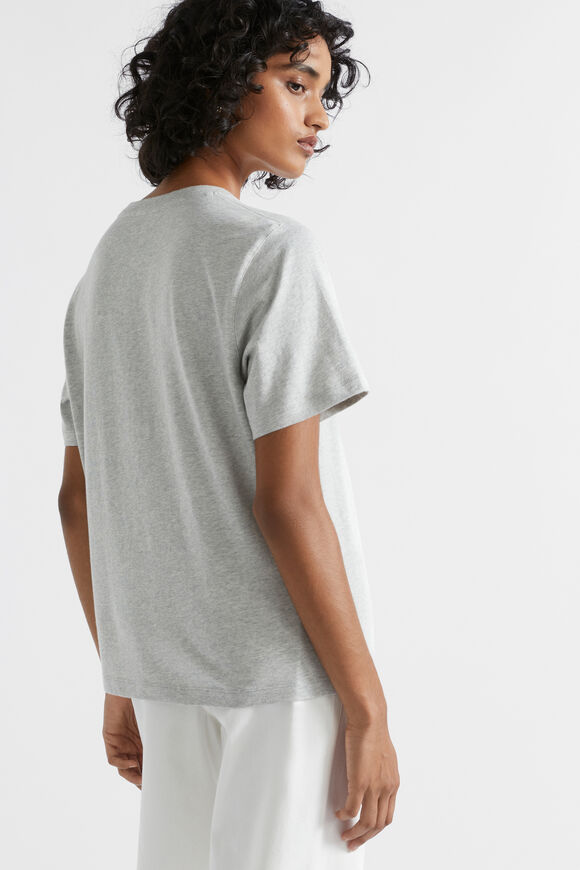 Heritage Logo Tee  Silver Marle  hi-res