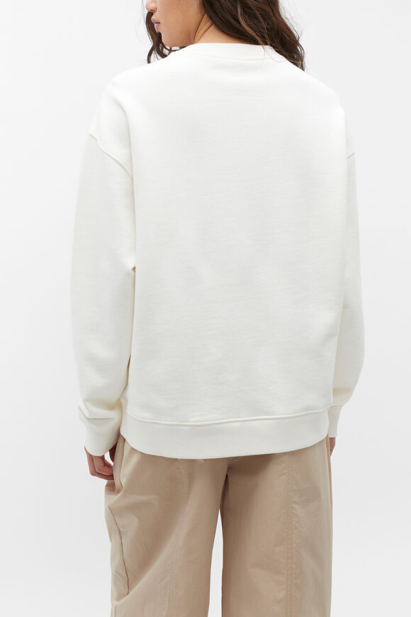Stacked Logo Sweat  Cloud Cream  hi-res