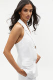 Textured Utility Halter Vest  Whisper White  hi-res
