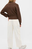 Zip Through Knit Cardigan  Chocolate  hi-res