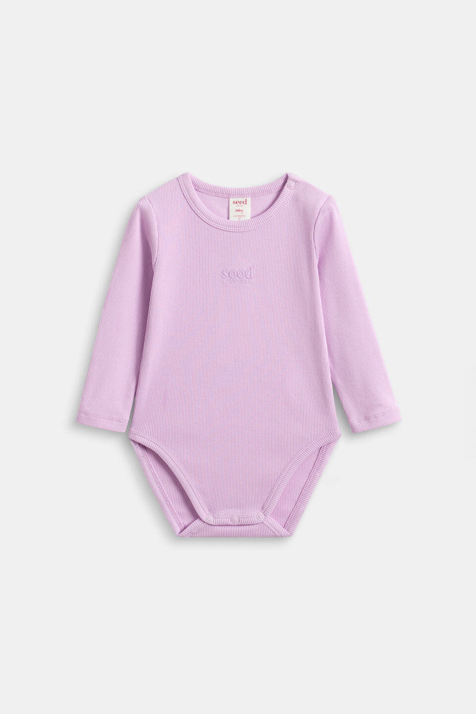 Core Logo Rib Bodysuit  Orchid