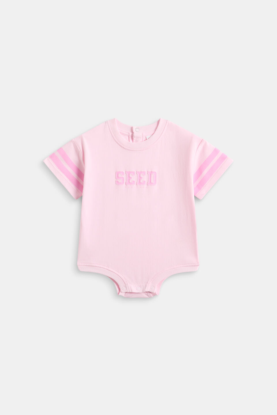 Sporty Logo Romper  Pink Lemonade