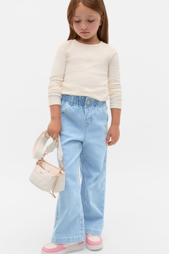 Core Logo Rib Tee  Classic Cream  hi-res