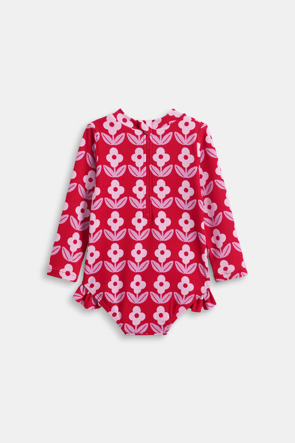 Floral Rashsuit  Chilli Red  hi-res