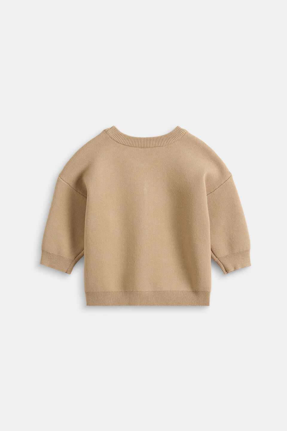 MD Side Stripe Knit Sweater  Sandstone