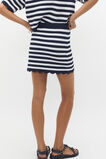 Scallop Stripe Knit Skirt  Twilight Blue Stripe  hi-res