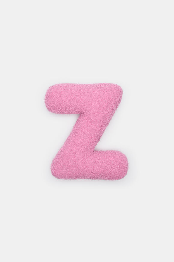 Pink Boucle Initial Cushion  Z  hi-res
