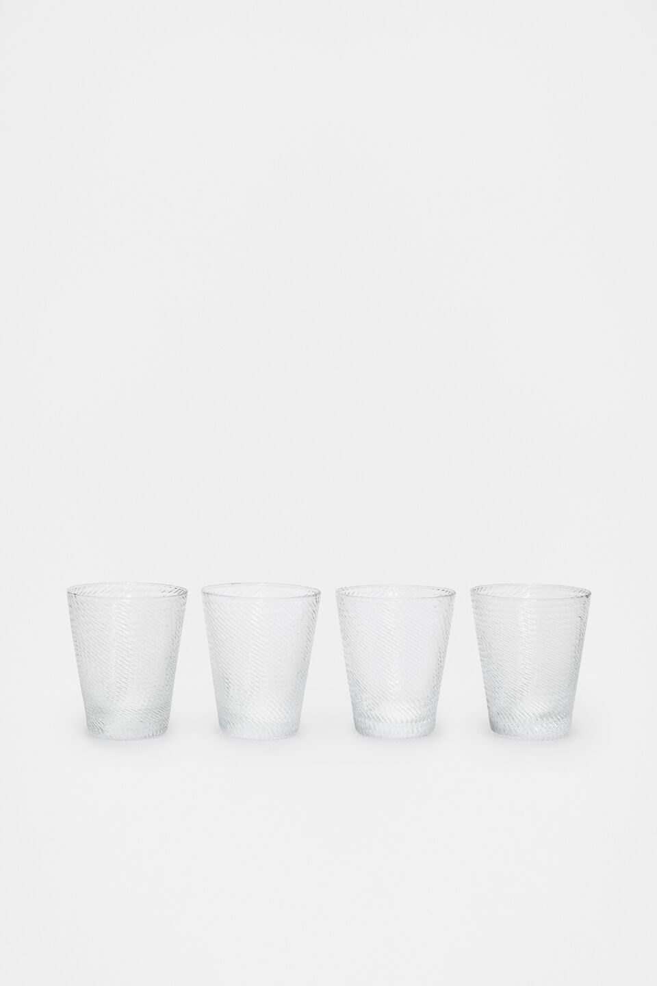 Selene Tumbler Set of 4  Clear