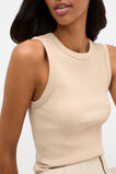 Cotton Rib Tank  Ecru Marle  hi-res